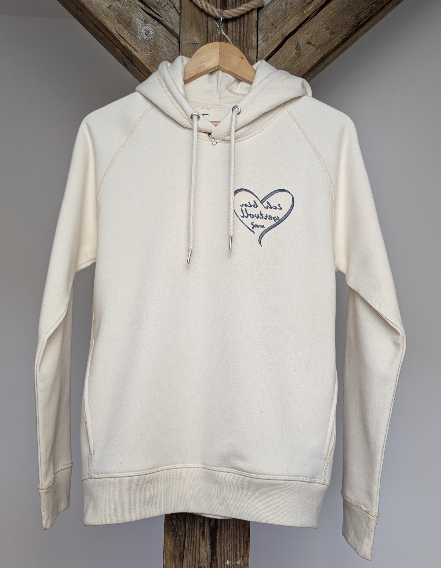 Hoodie Herz Wertvoll - natural