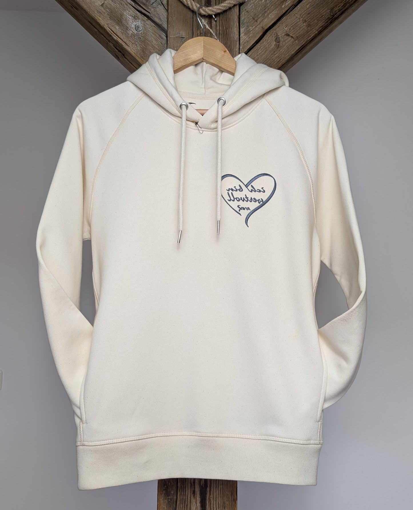 Hoodie Herz Wertvoll - natural